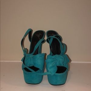 Giuseppe Zanotti suede platform sandal